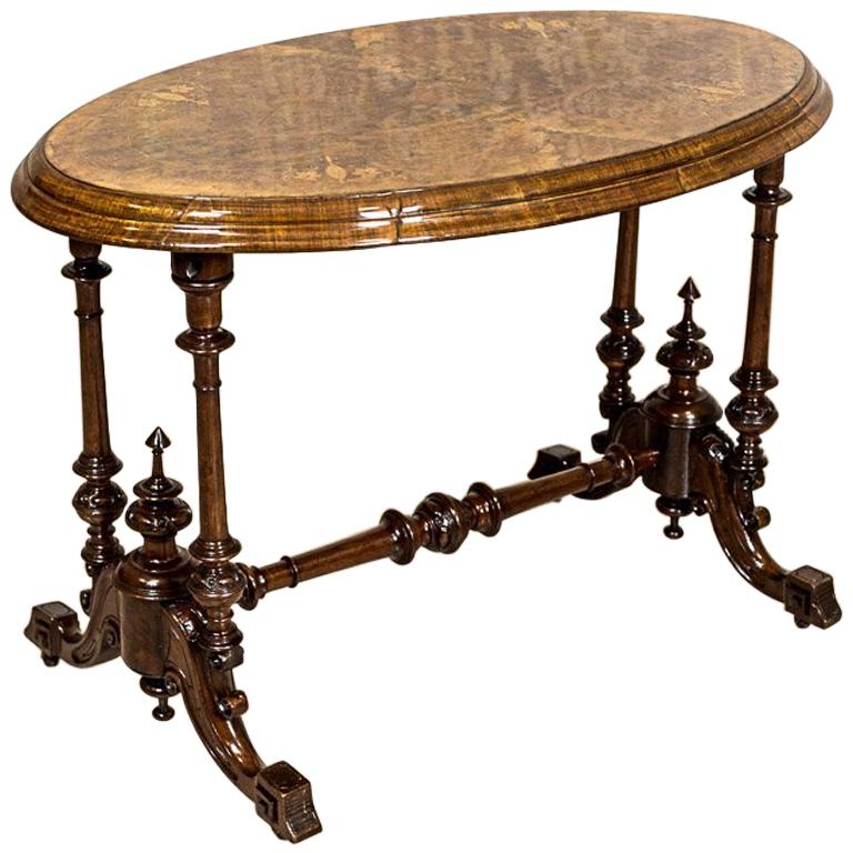 Oval Victorian Table from the Mid-19th Century