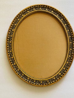 Oval Vintage Gold Tone Ornate Frame or Tray