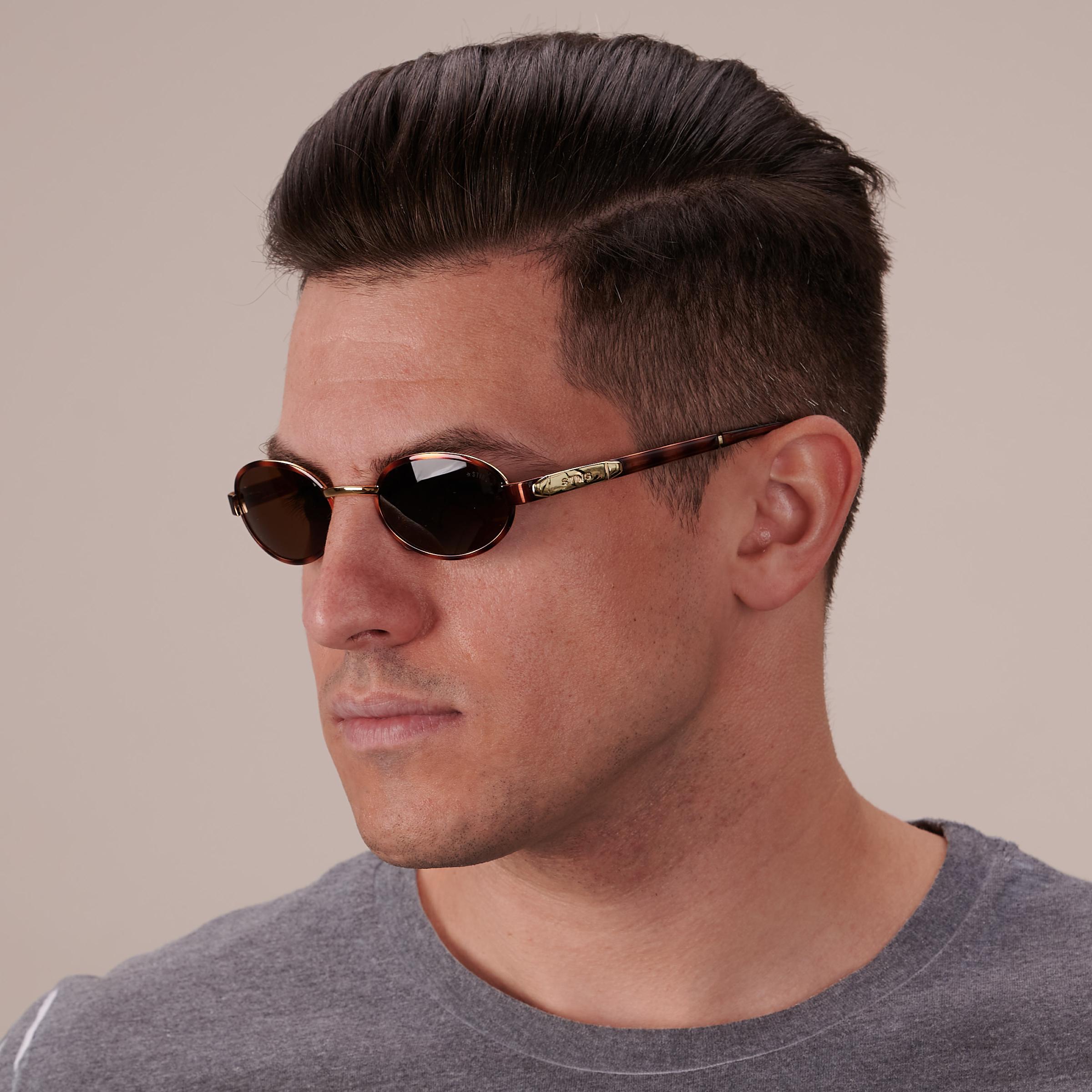 Lunettes de soleil ovales vintage par Sting, Italie Unisexe en vente