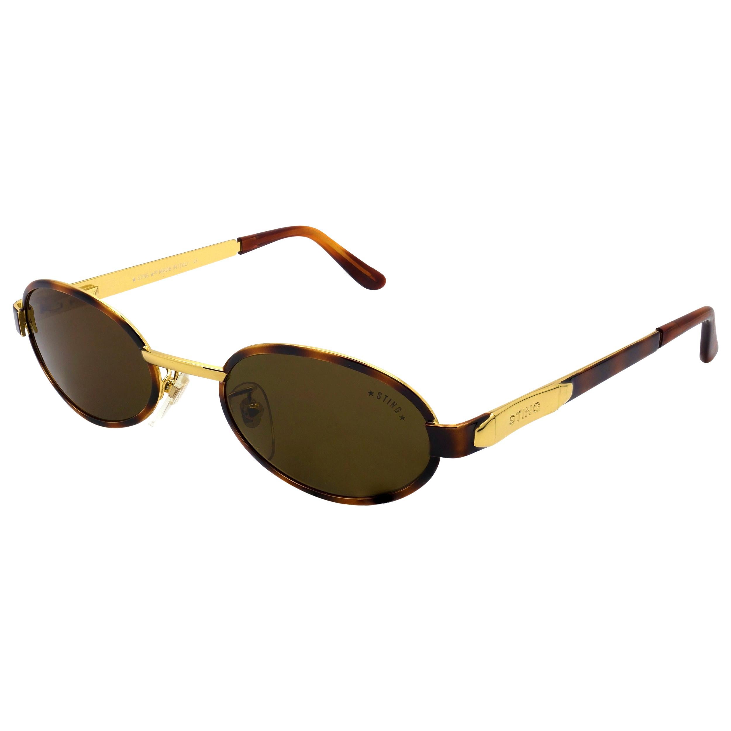 Lunettes de soleil ovales vintage par Sting, Italie  en vente