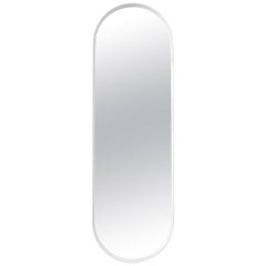 Oval Wall Mirror by Norm Architects in White Frame