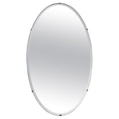 Espejo de pared ovalado, hacia principios del siglo XX