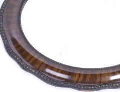 Oval wall mirror