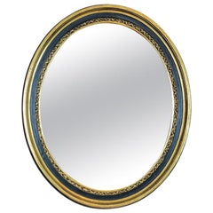 Oval Wall Mirror from the 1960s Oval Wall Mirror from the 1960s
