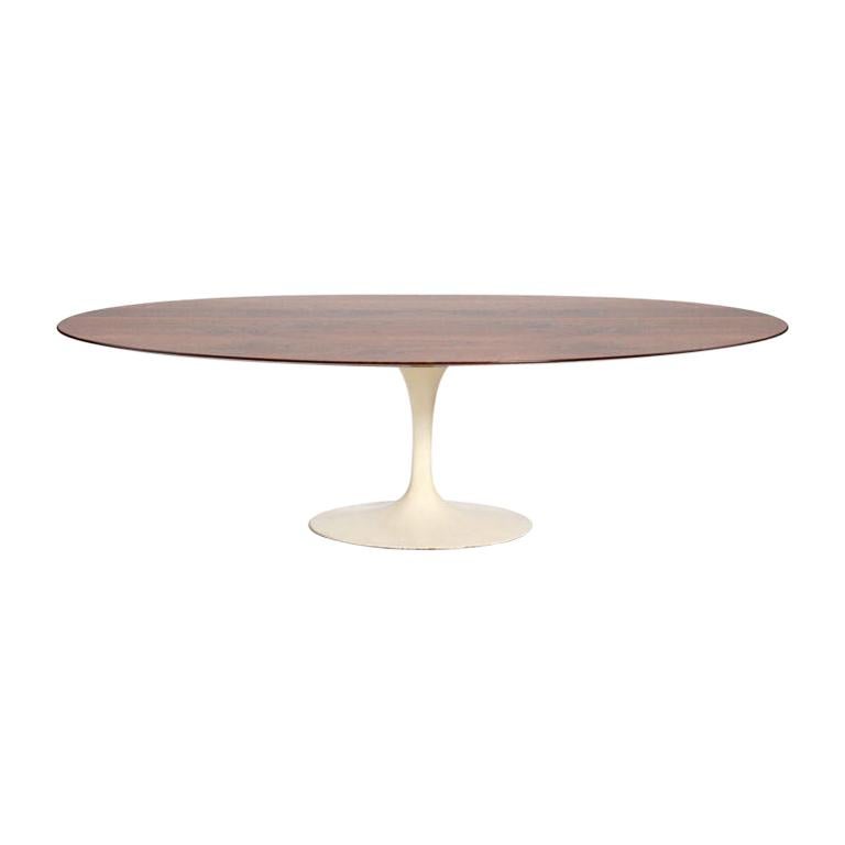 Oval Walnut Dining Table by Eero Saarinen