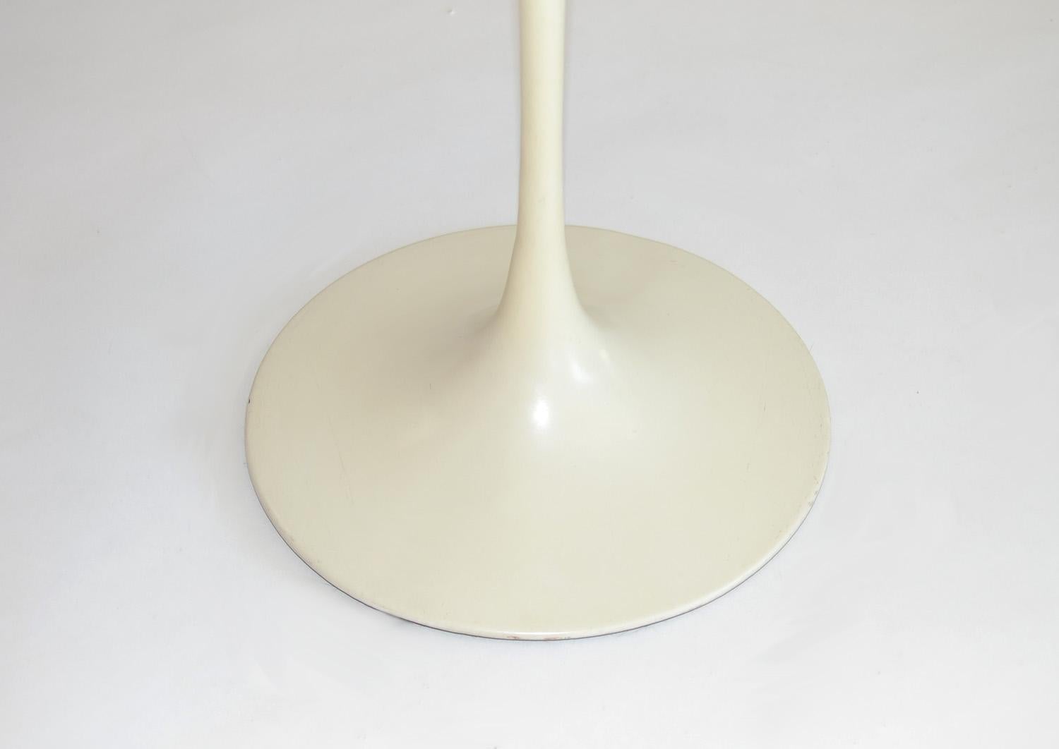 American Oval Walnut Tulip Side Table Saarinen for Knoll 1960s
