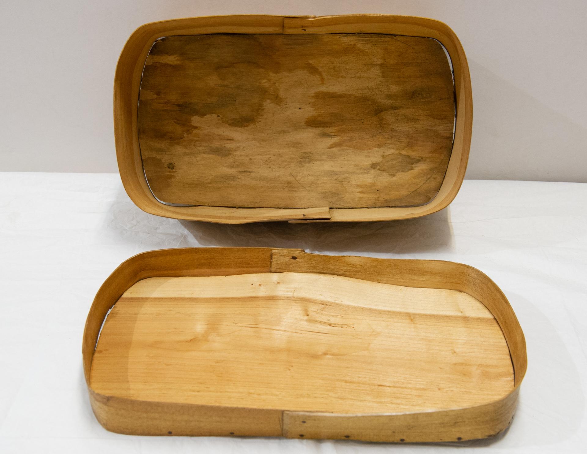 Oval Wooden Apothecary Boxes Set For Sale 8