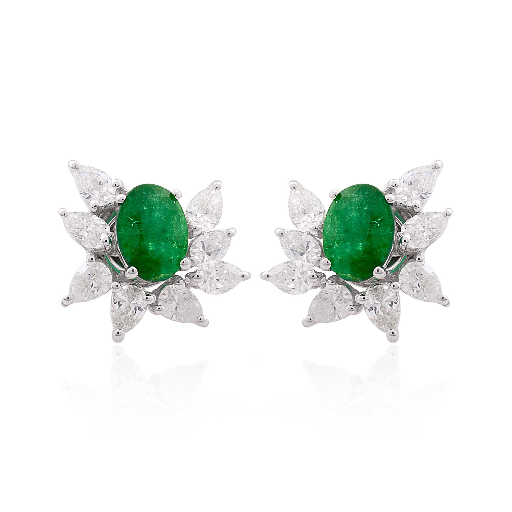 Item Code :- SEE-1470B
Gross Wet :- 4.08 gm
18k White Gold Wet :- 3.53 gm
Diamond Wet :- 1.35 ct ( SI Clarity & HI Color )
Emerald Wet :- 1.38 ct
Earrings Size :- 13x13 mm approx.
✦ Sizing
.....................
We can adjust most items to fit your