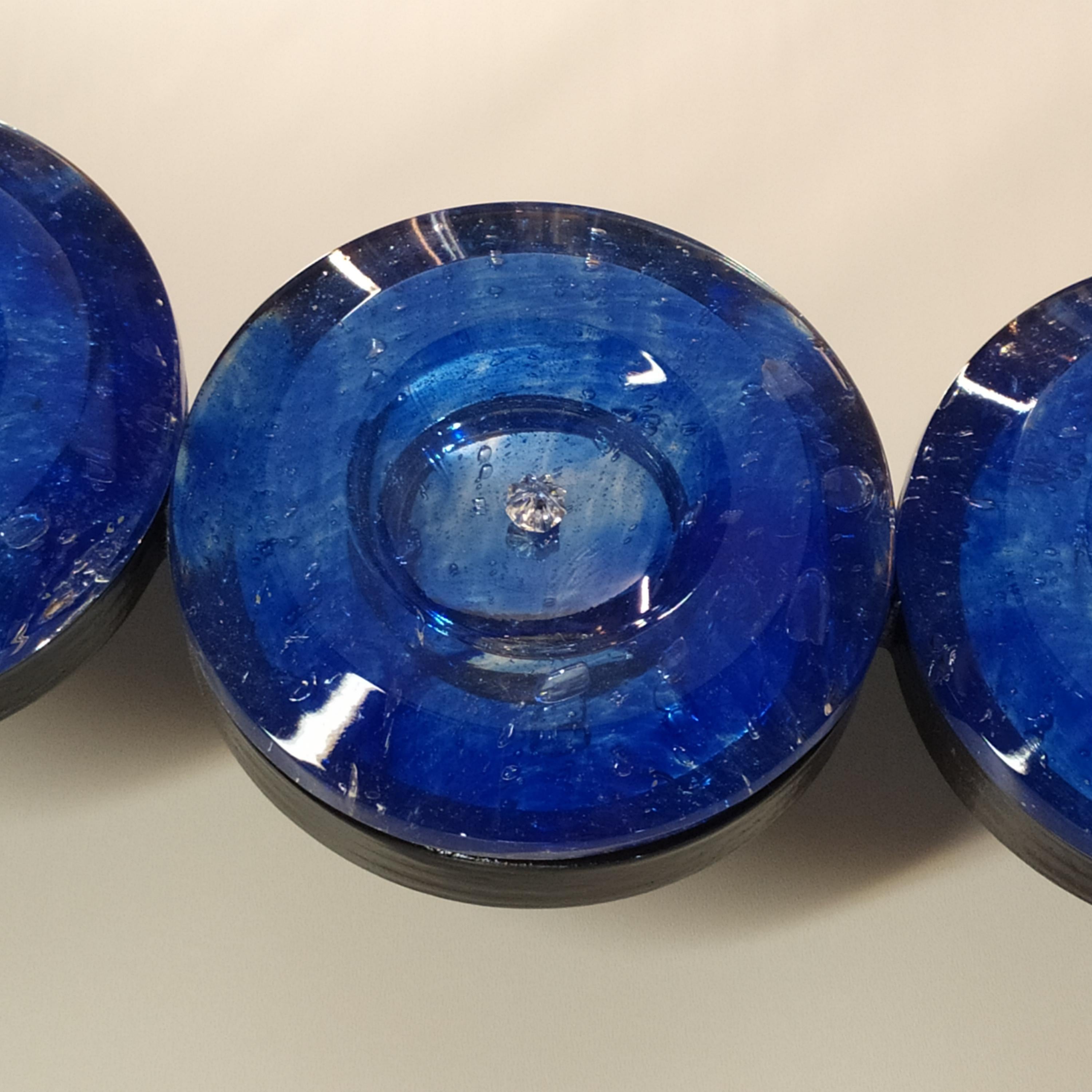 „Ovale Blu“ Specchio aus Vetro di Murano im Stile Contemporaneo von Fratelli Tosi  im Zustand „Neu“ im Angebot in Murano Venezia, IT