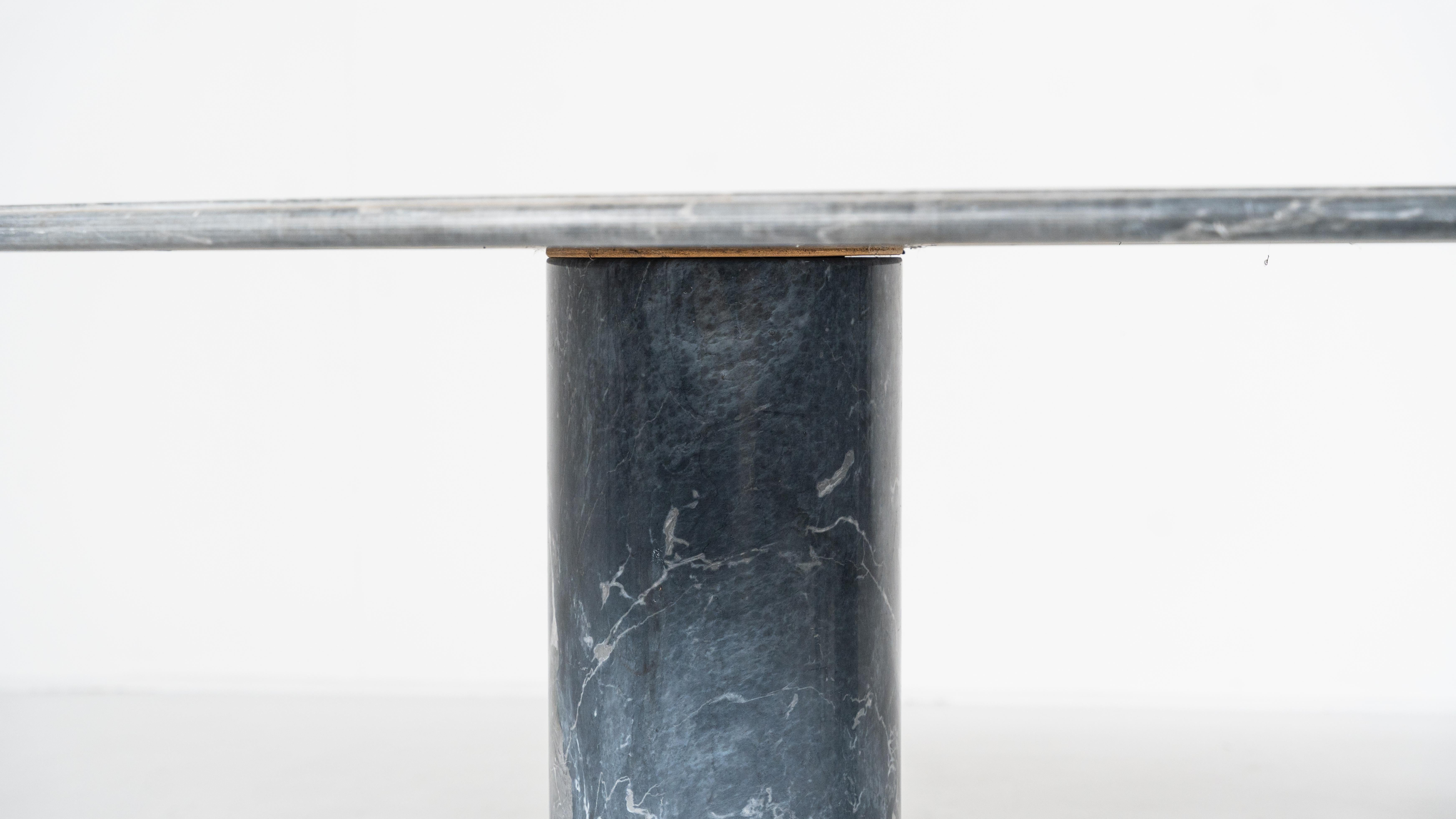 Ovale del Giardiniere Table by Achille Castiglioni for Upgroup, Marble, 1980s For Sale 7