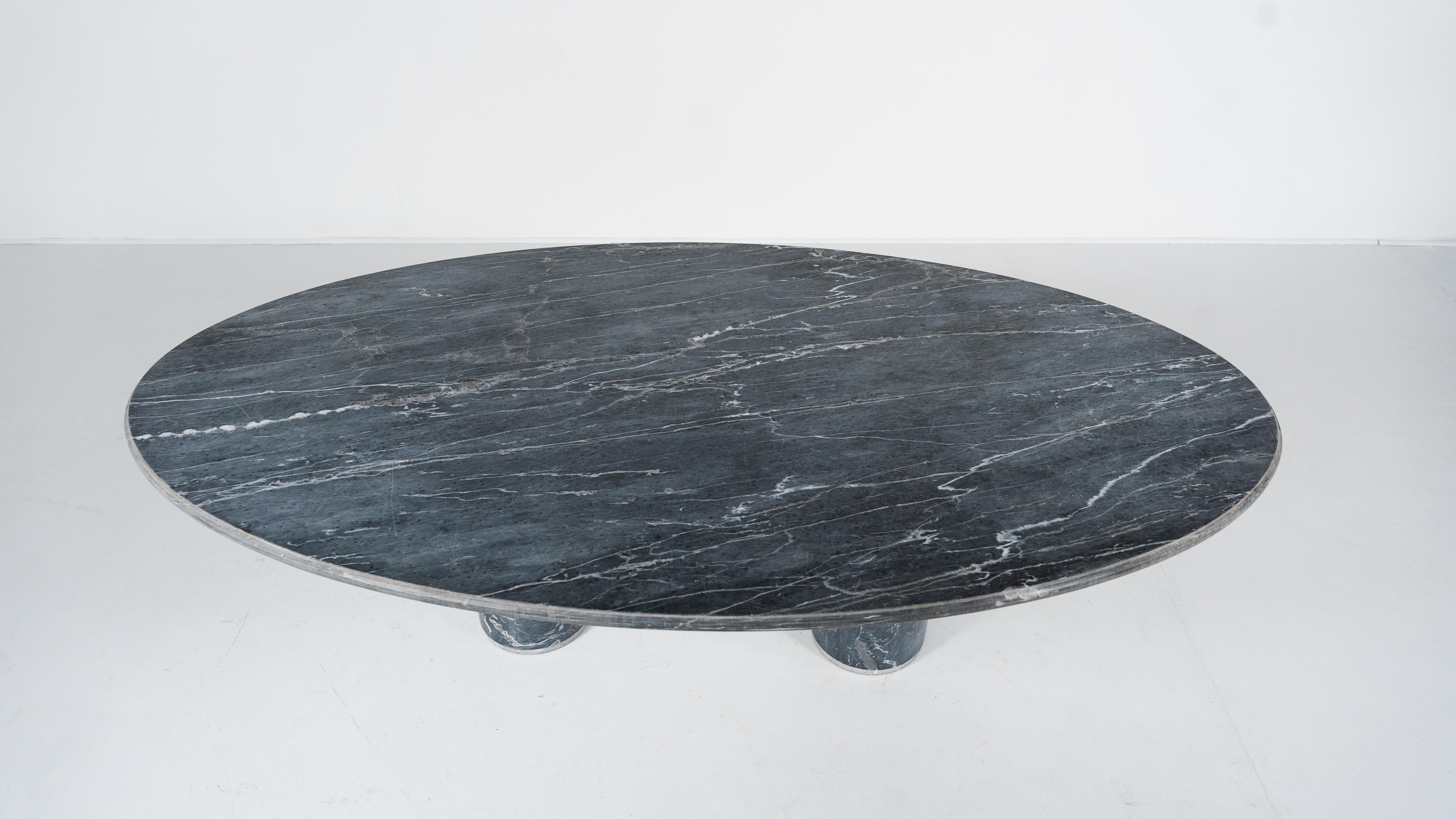 Ovale del Giardiniere Table by Achille Castiglioni for Upgroup, Marble, 1980s For Sale 2