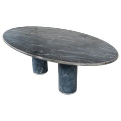 Tavolo Ovale del Giardiniere di Achille Castiglioni per Upgroup, Marmo, anni '80