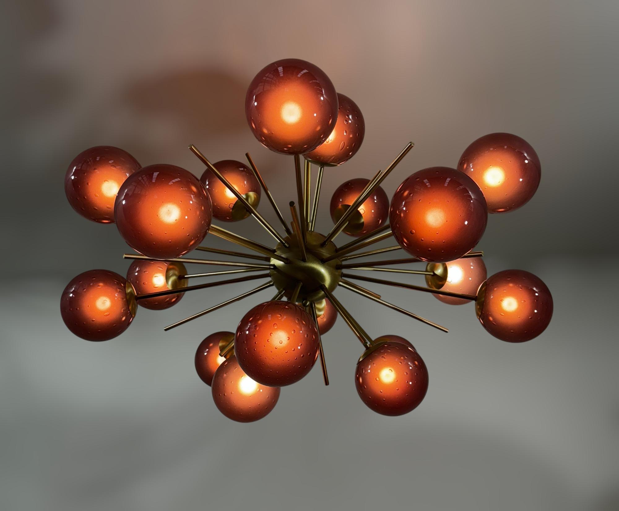 Ovale Diciotto Sputnik Kronleuchter von Fabio Ltd im Angebot 1