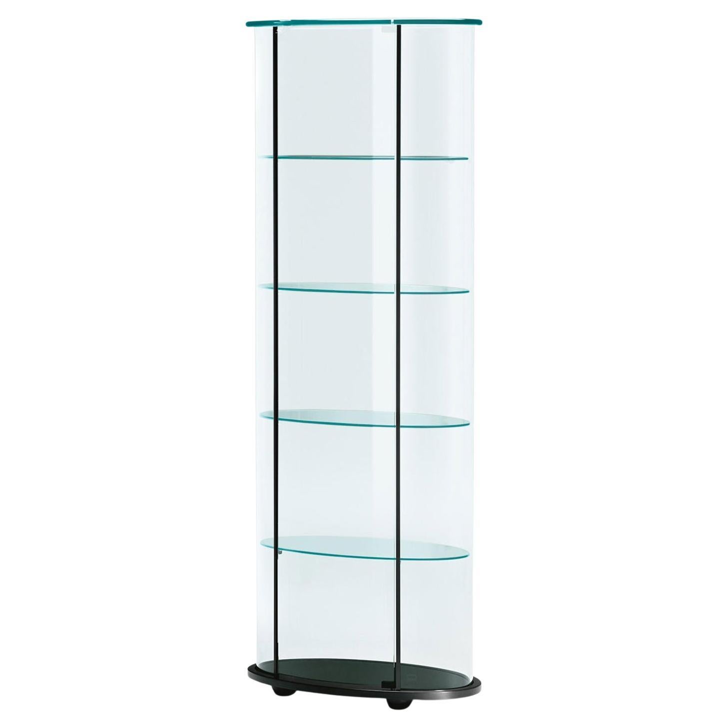 Ovale Glasvitrine