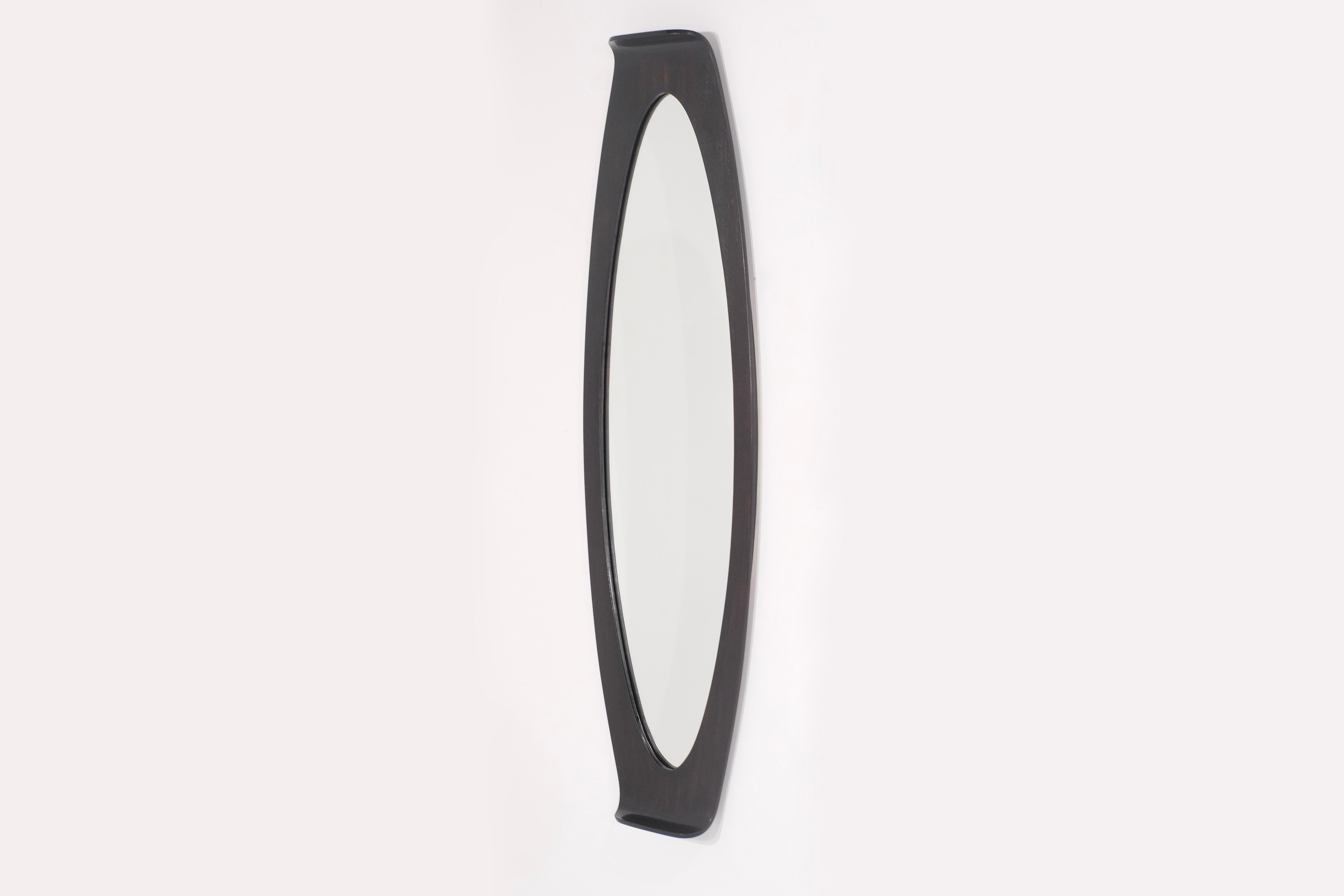 Mirror ovale and elongated in wood.
designed by Franco Campo and Carlo Graffi, Italy 1960s.

 

Designer - Franco Campo and Carlo Graffi.

Production period - 1960s.

Measures - Width 43 cm x Depth 2,5 cm x Height 146 cm .

Materials - Wood, Glass