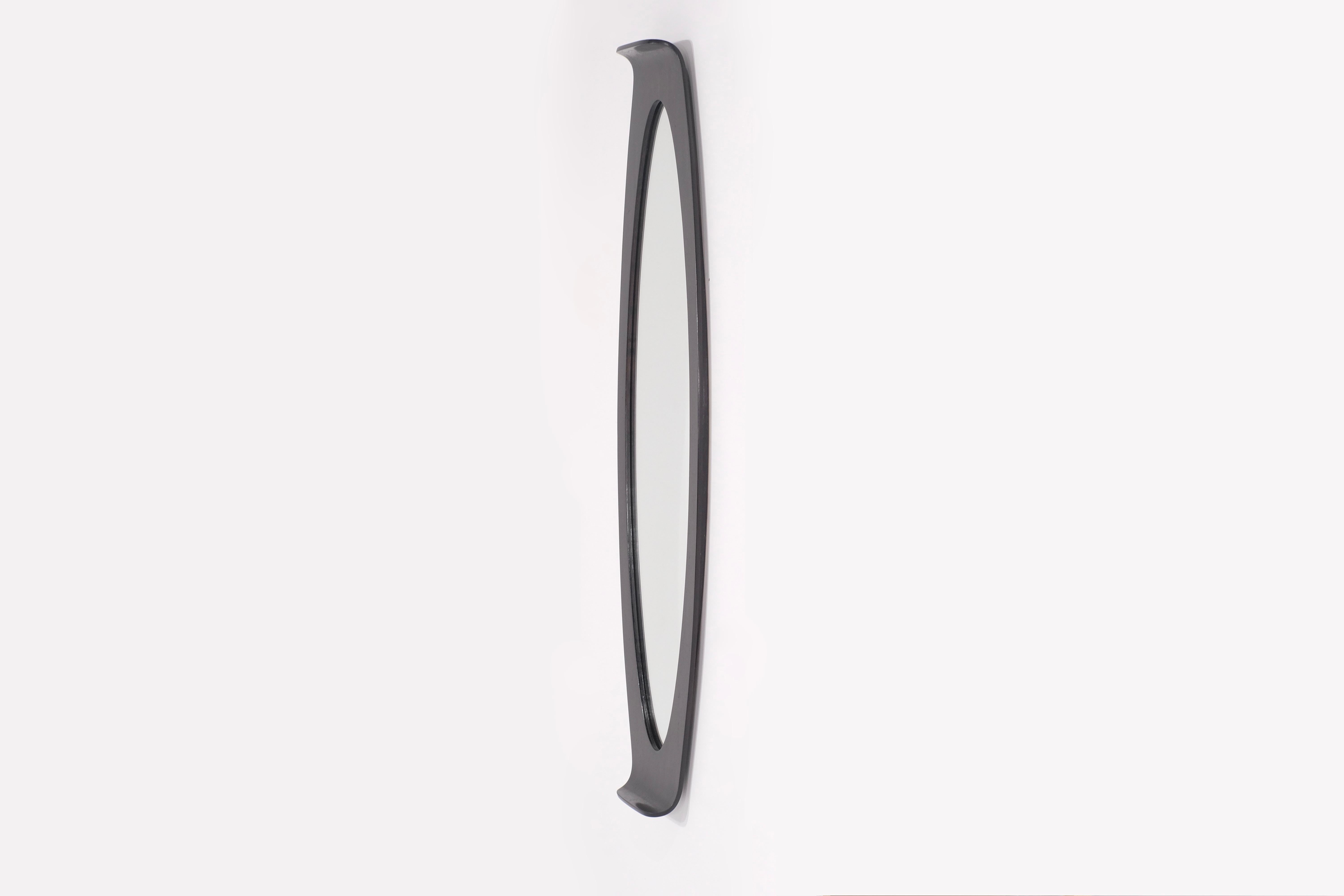 Italian Ovale Mirror by Franco Campo and Carlo Graffi, Italy 1960s.