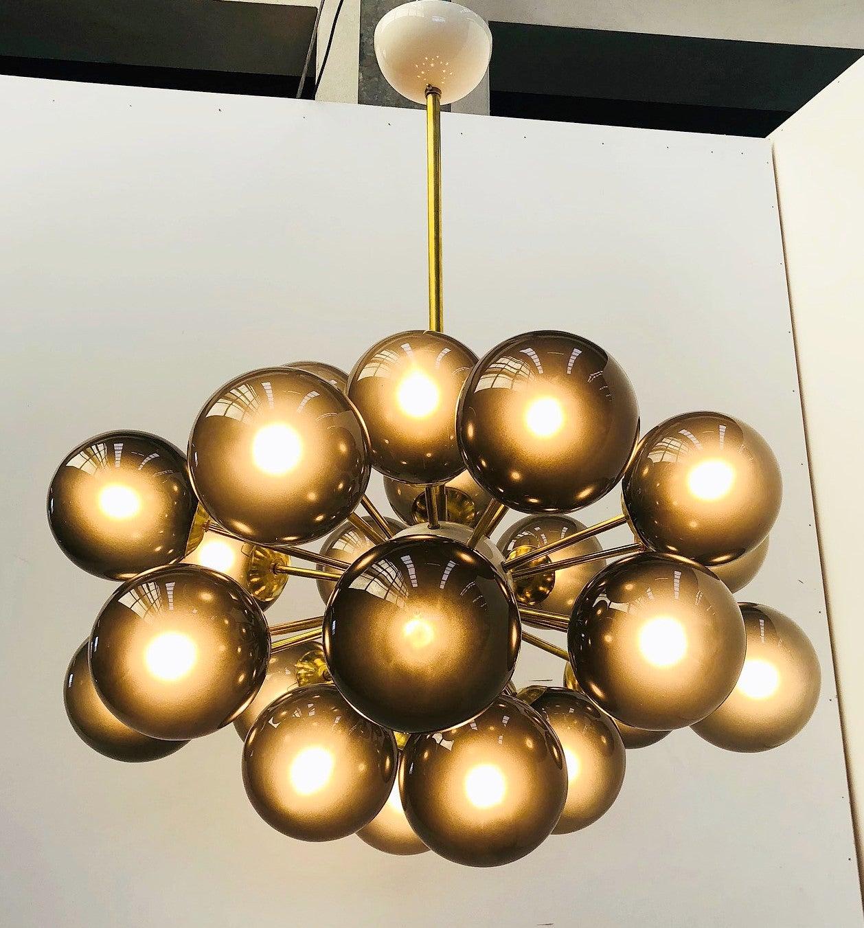 Modern Ovale Sputnik Chandelier by Fabio Ltd For Sale