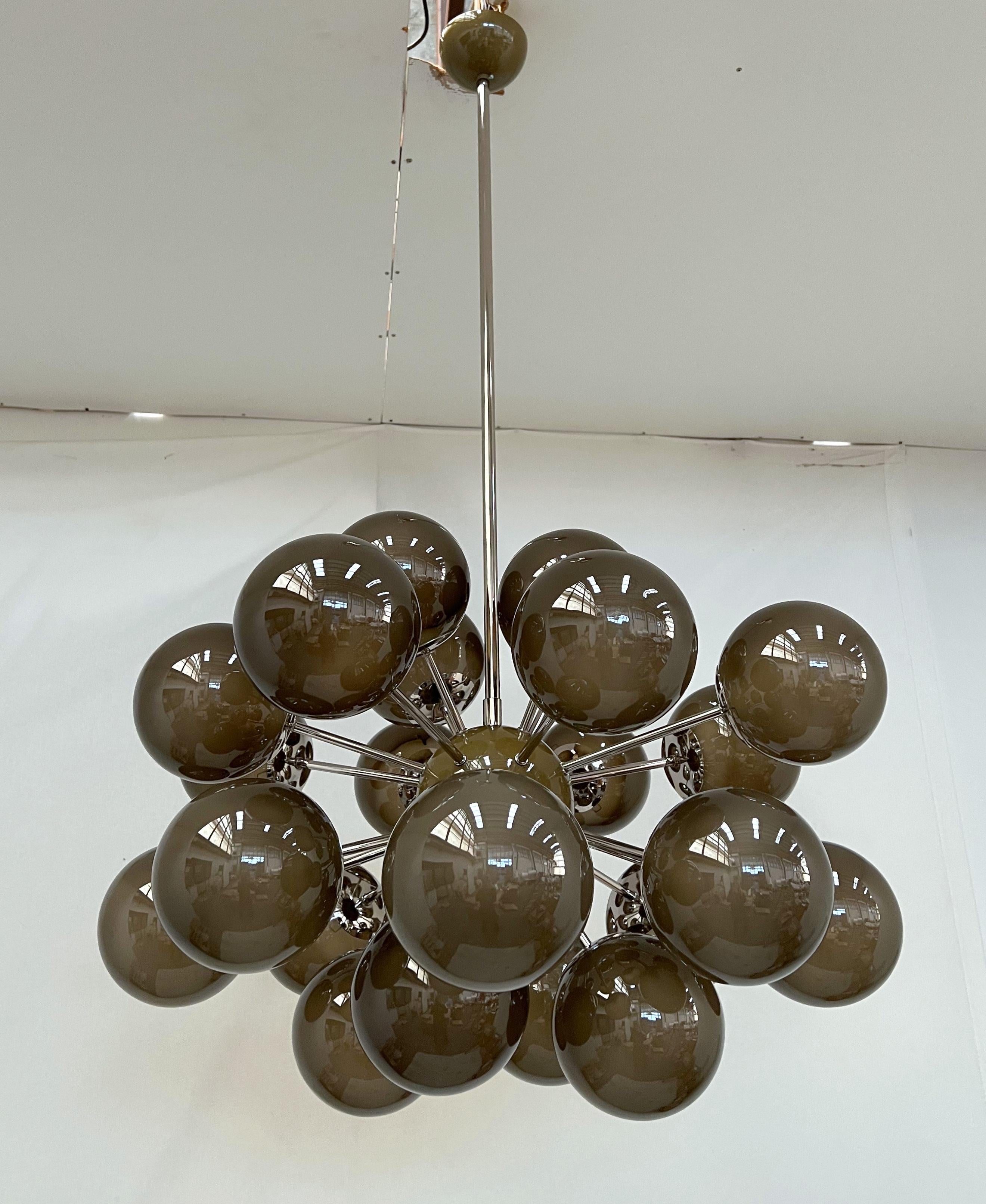 Italian Ovale Sputnik Chandelier by Fabio Ltd For Sale