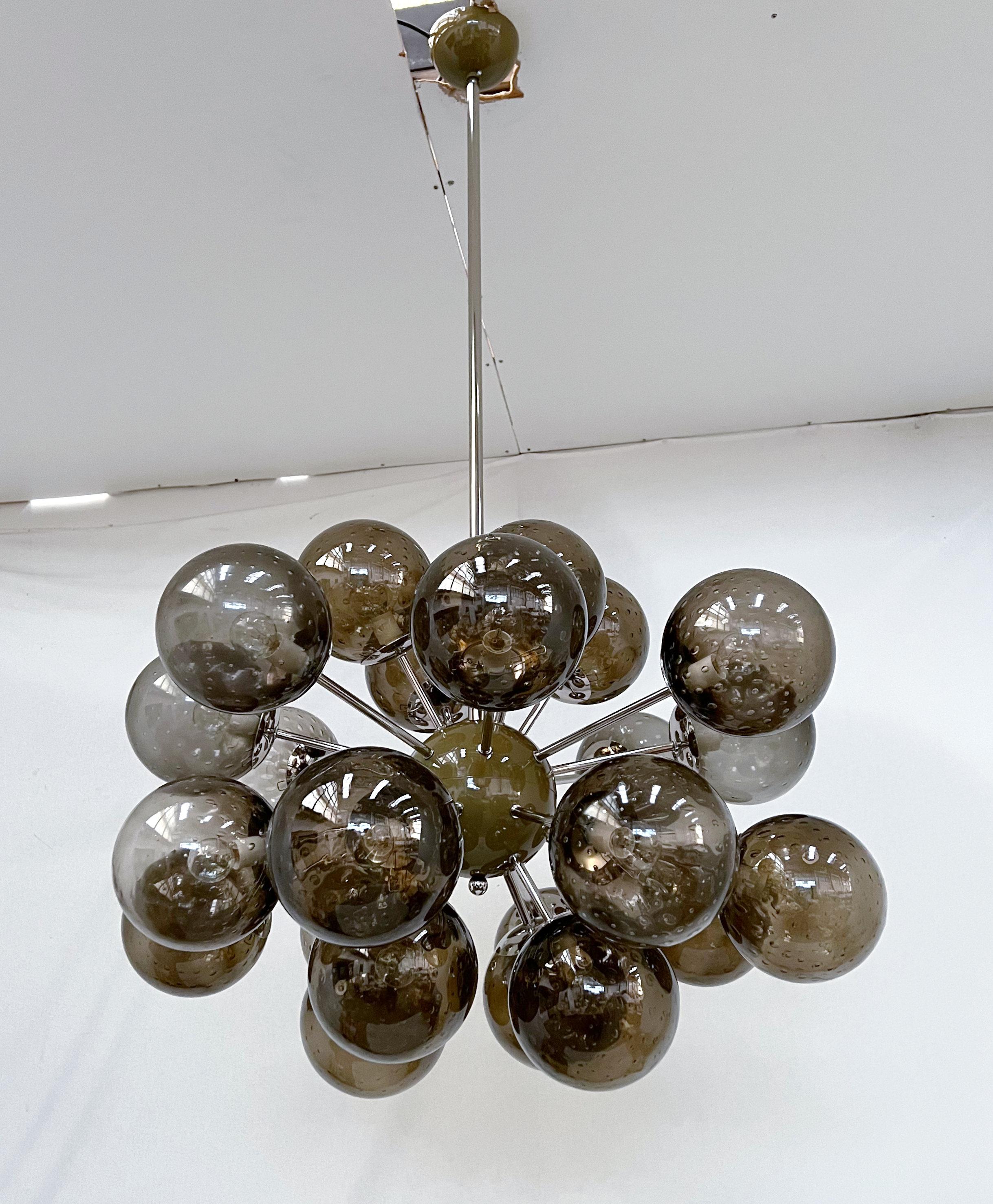 Italian Ovale Sputnik Chandelier by Fabio Ltd For Sale