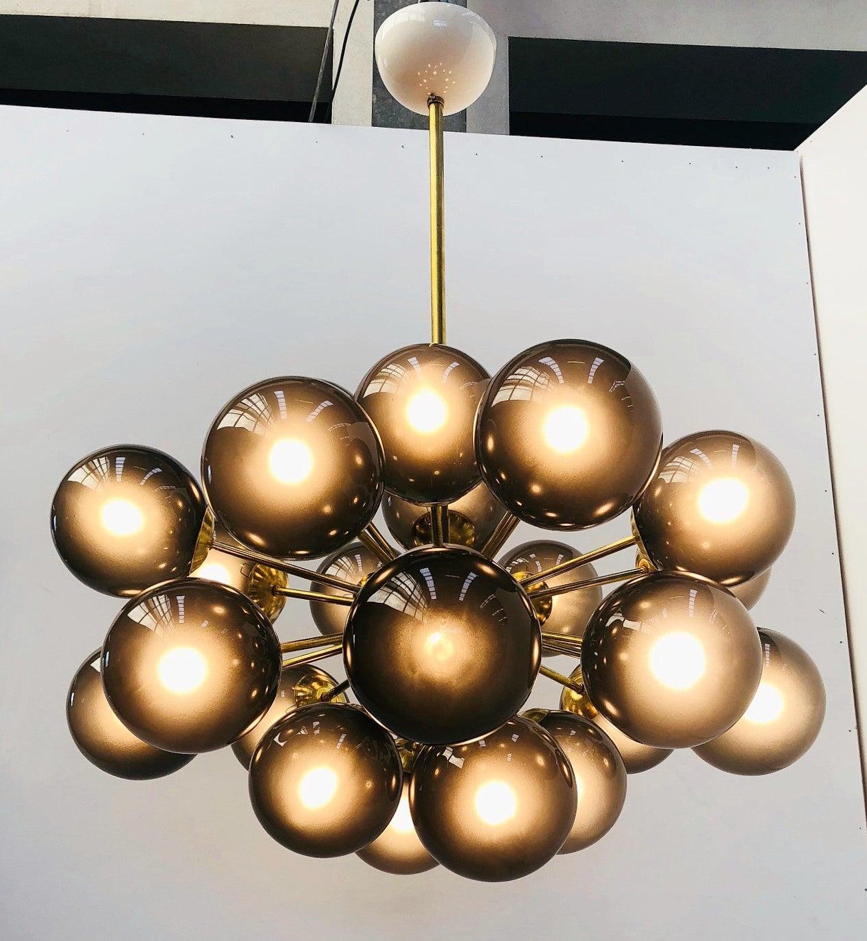 Italian Ovale Sputnik Chandelier by Fabio Ltd For Sale