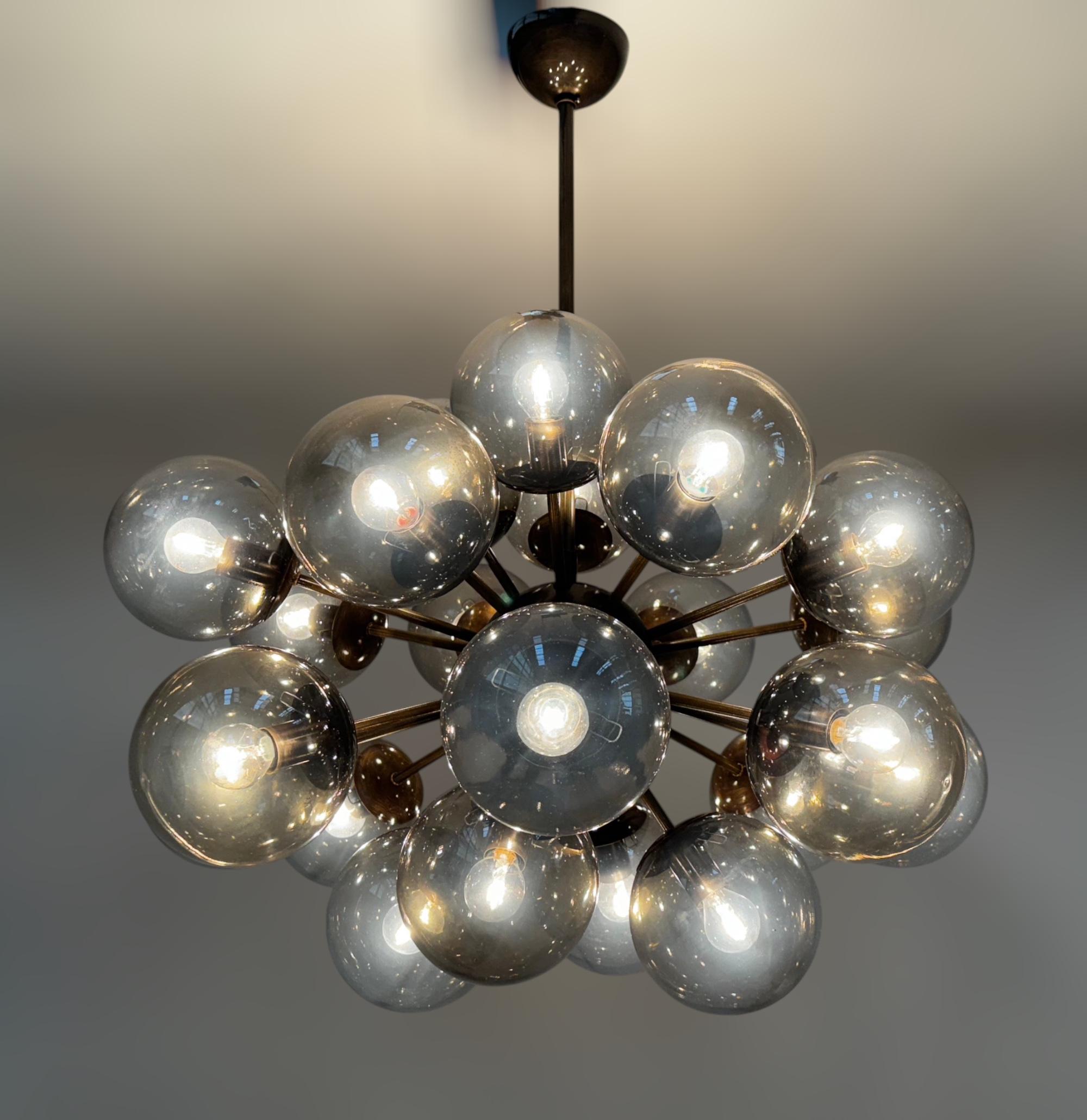 Contemporary Ovale Sputnik Chandelier by Fabio Ltd For Sale