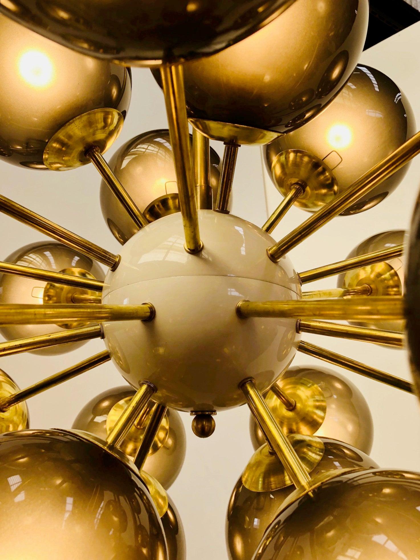 Contemporary Ovale Sputnik Chandelier by Fabio Ltd For Sale