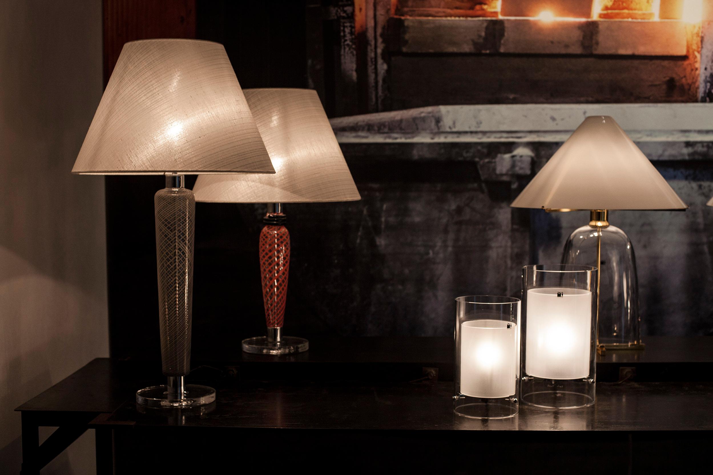 Lampe à poser Ovale de Carlo Moretti en verre Murano noir Neuf - En vente à New York, NY