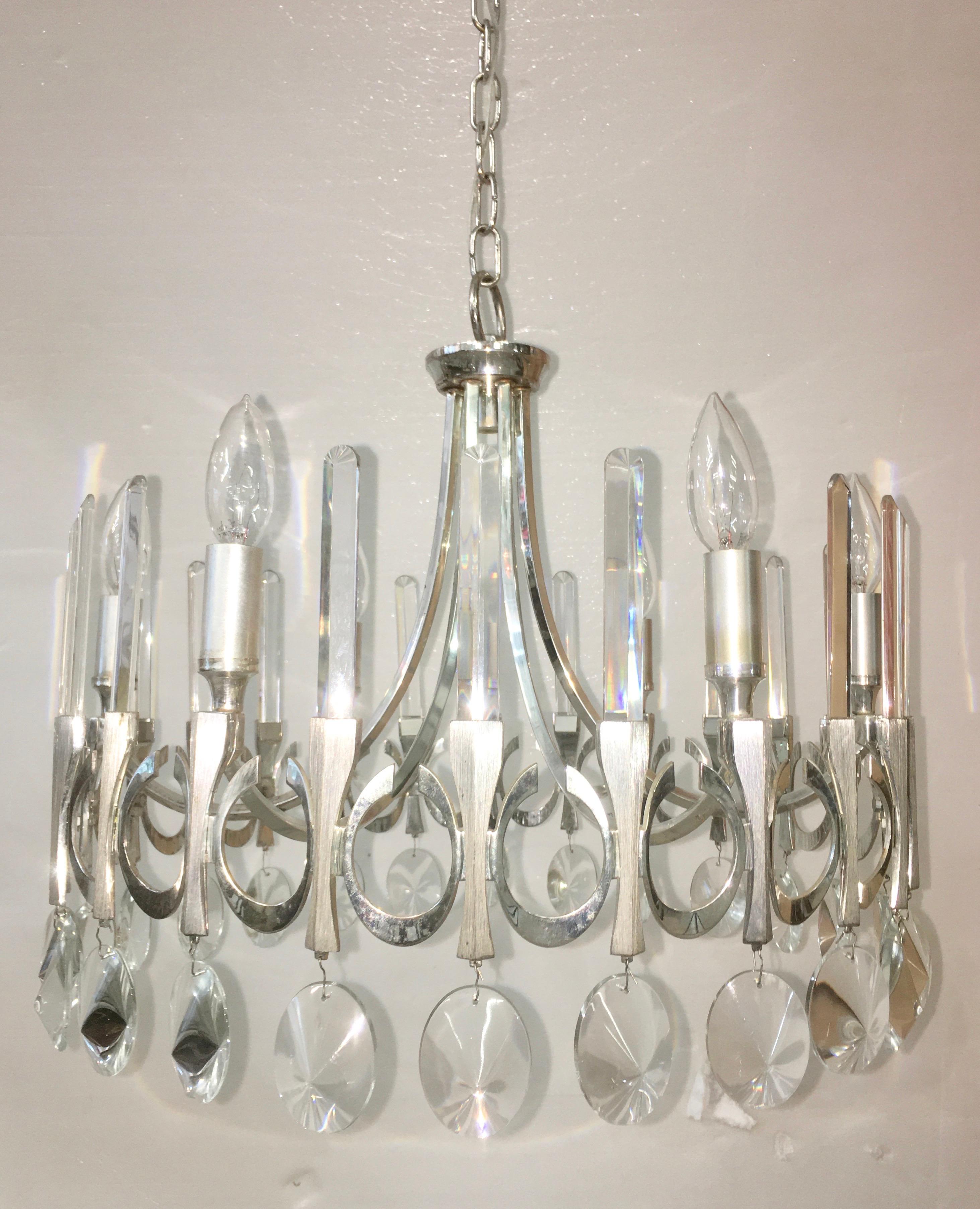 Ovali Chandelier by Angelo Gaetano Sciolari For Sale 4