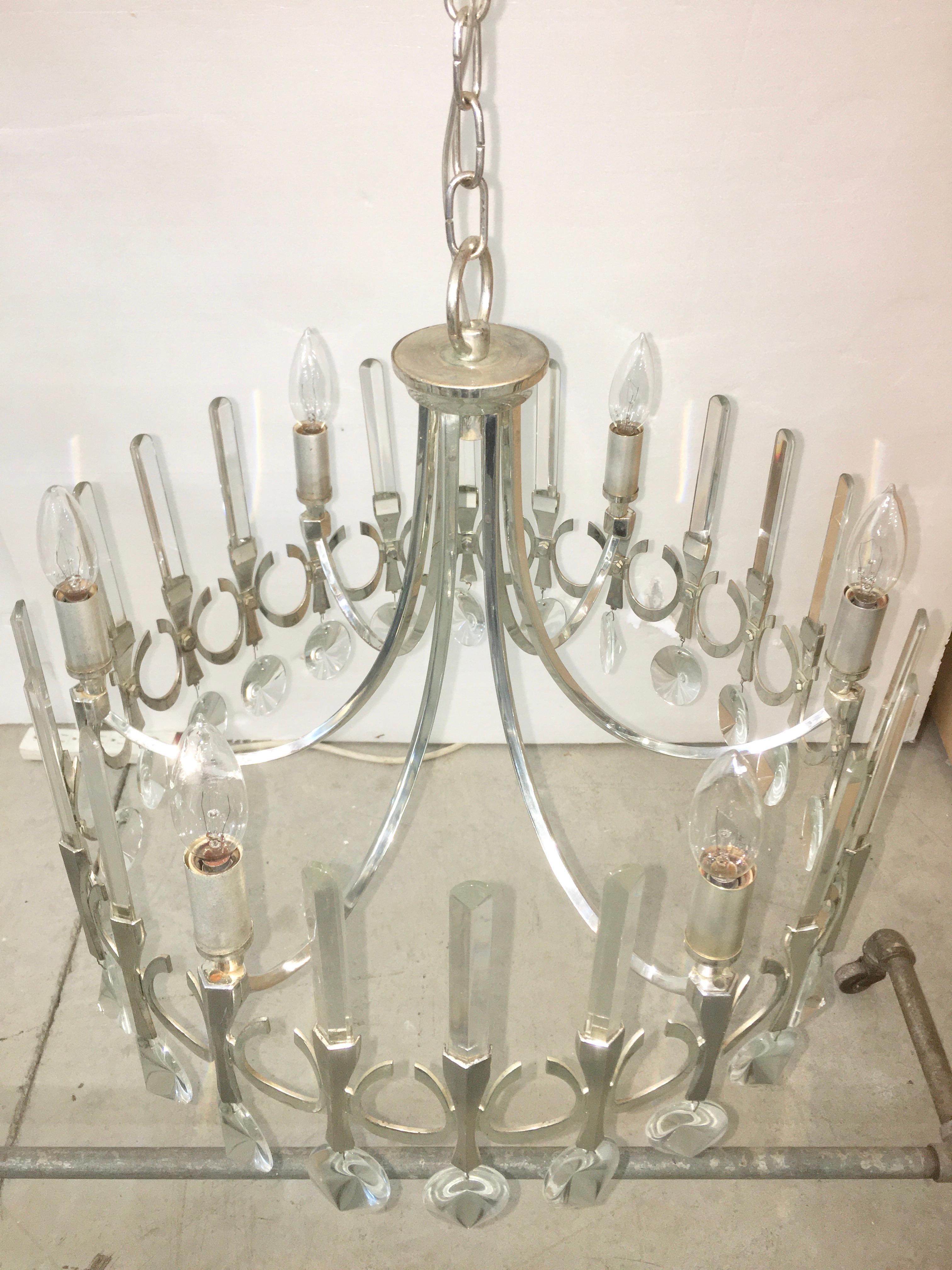 Ovali Chandelier by Angelo Gaetano Sciolari For Sale 7