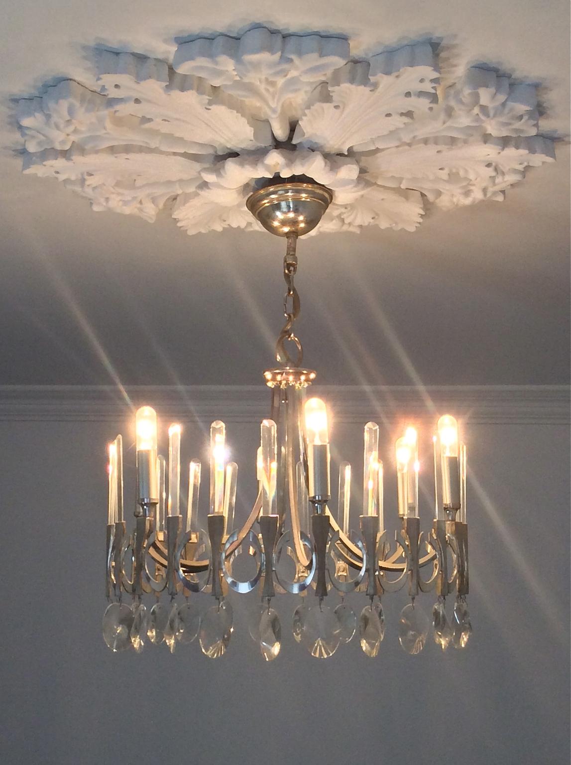 Ovali Chandelier by Gaetano Sciolari, Italy In Fair Condition For Sale In London, GB