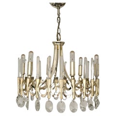 Vintage Ovali Chandelier by Gaetano Sciolari, Italy