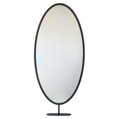 Ovalis Countertop Oval Mirror with Decorative Bronze Patina Frame