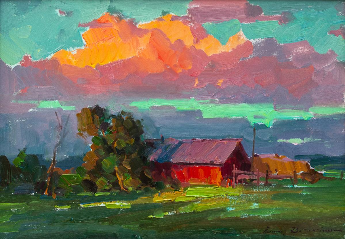 Sombras de la tarde - Painting Impresionista de Ovanes Berberian