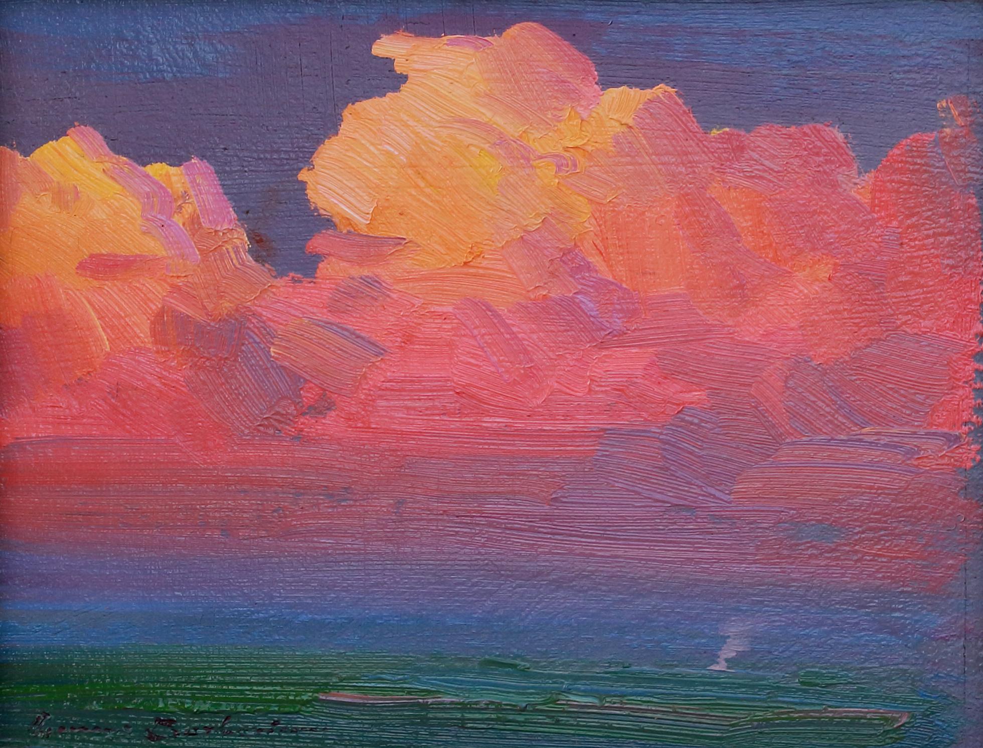 Fernes Donnern (Impressionismus), Painting, von Ovanes Berberian