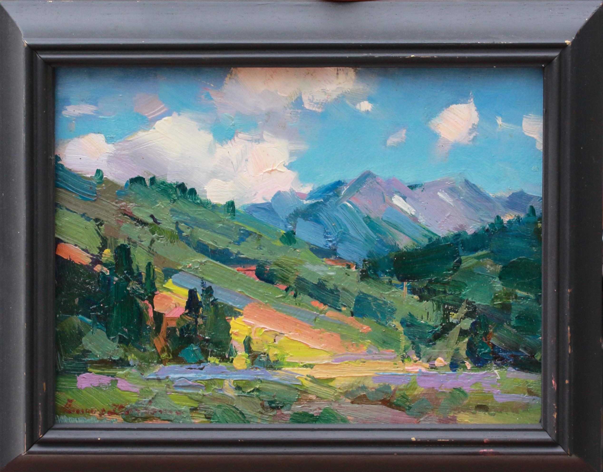 Nelle Montagne Rocciose - Painting di Ovanes Berberian
