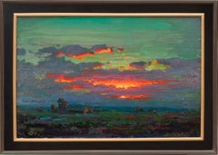 Später Sonnenuntergang in Idaho