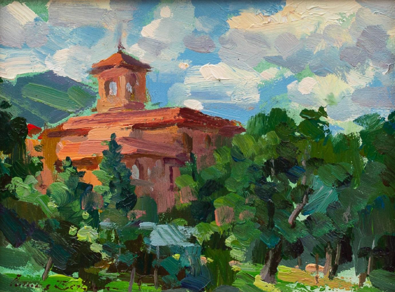 Mezzogiorno al Broadmoor - Painting Impressionismo di Ovanes Berberian