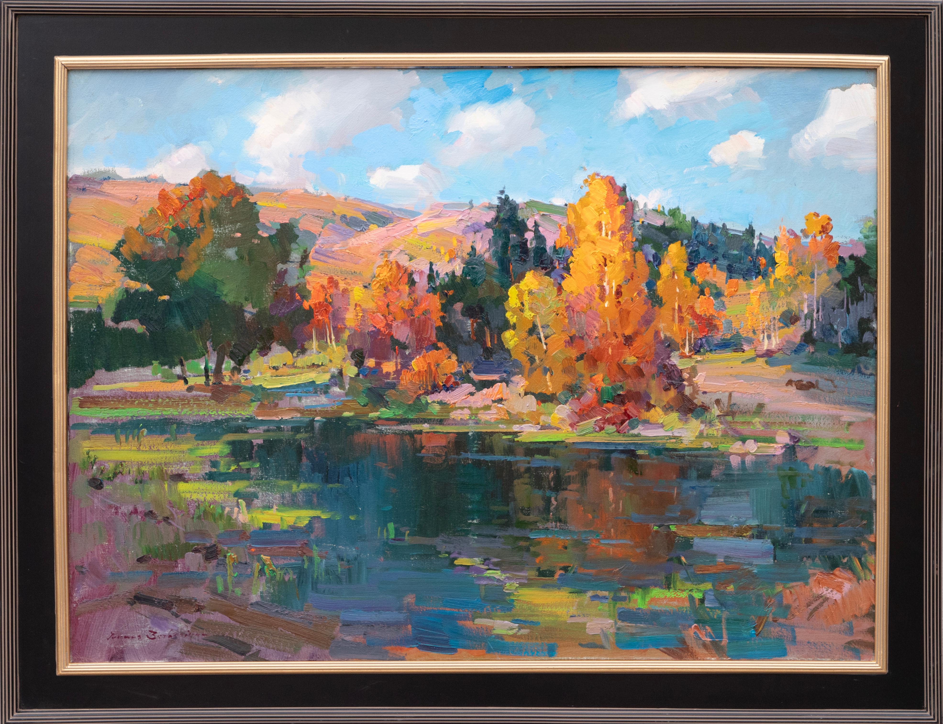 Ovanes Berberian Landscape Painting - October Afternoon
