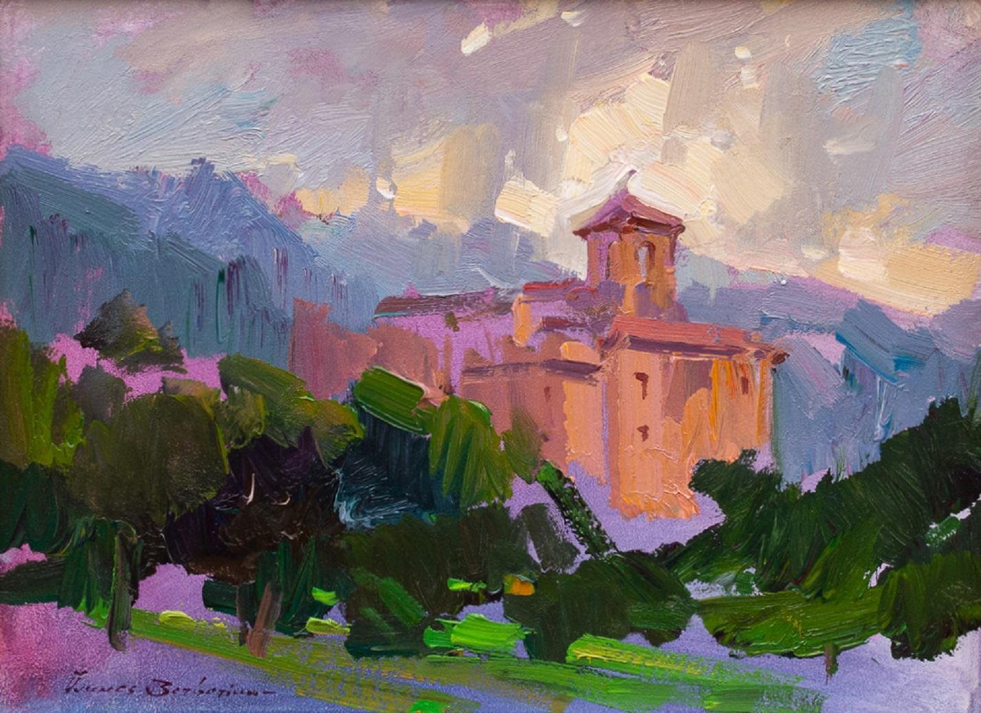 Tempesta passeggera al Broadmoor - Painting Impressionismo di Ovanes Berberian
