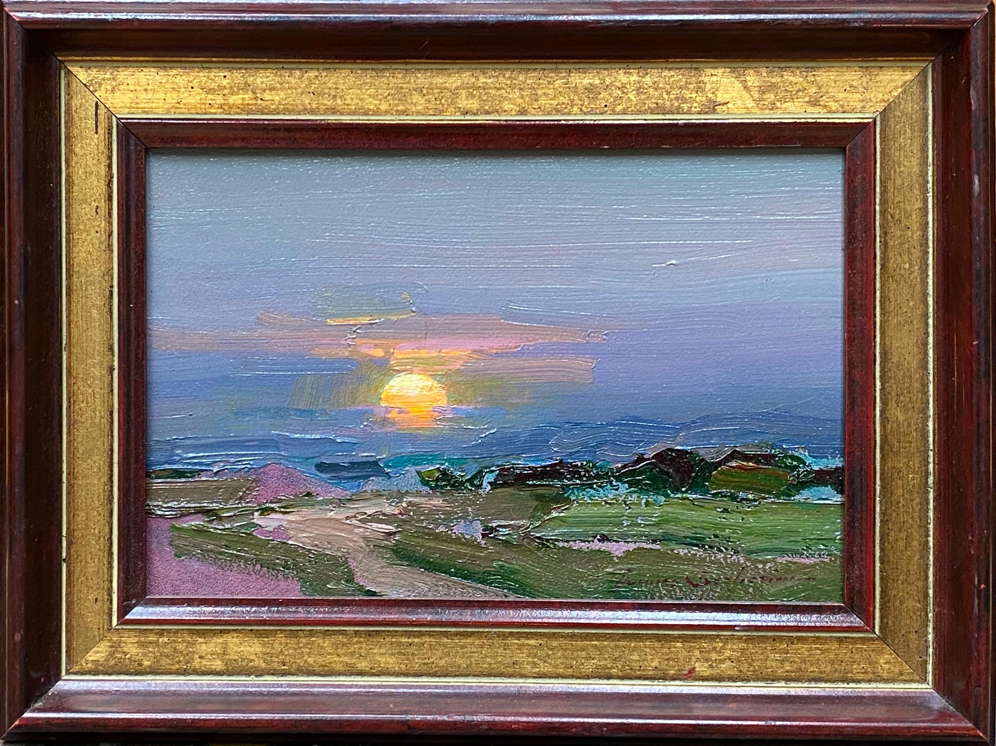 Rising Moon - Painting by Ovanes Berberian