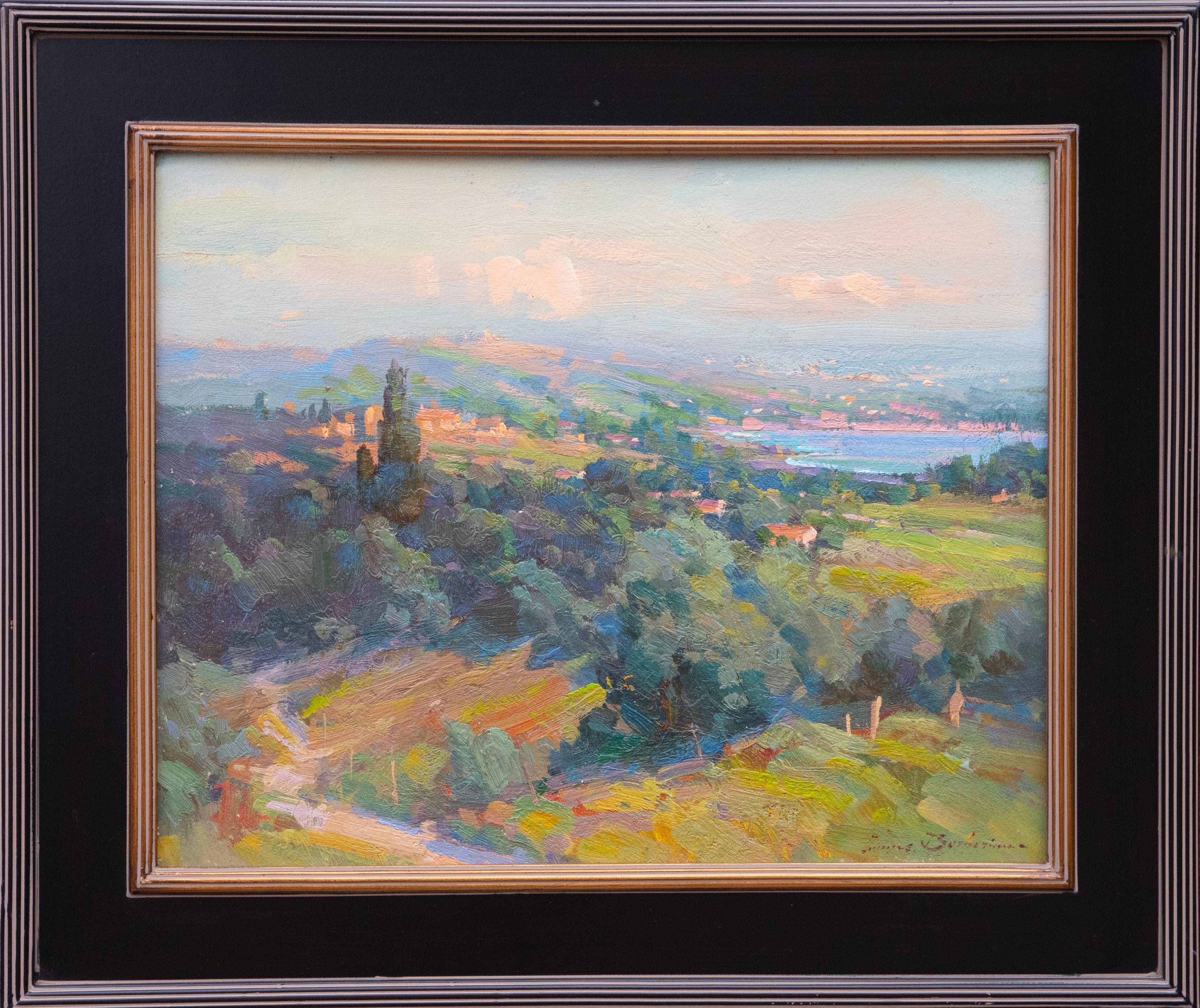 Landscape Painting Ovanes Berberian - Route vers le village
