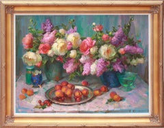 Still Life with Flowers and Peaches