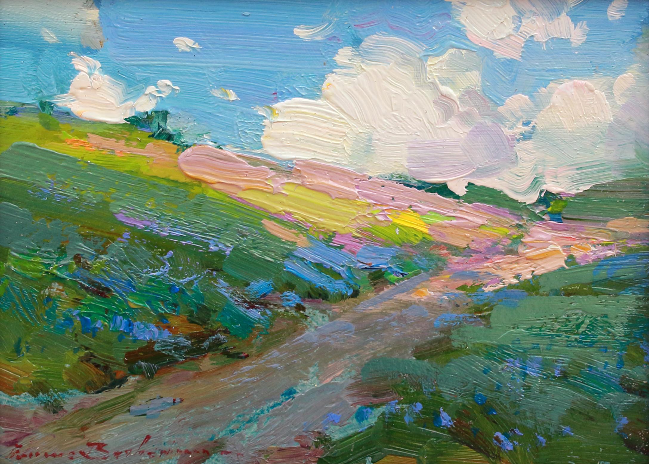 Sunny Summer Day - Impressionist Painting by Ovanes Berberian