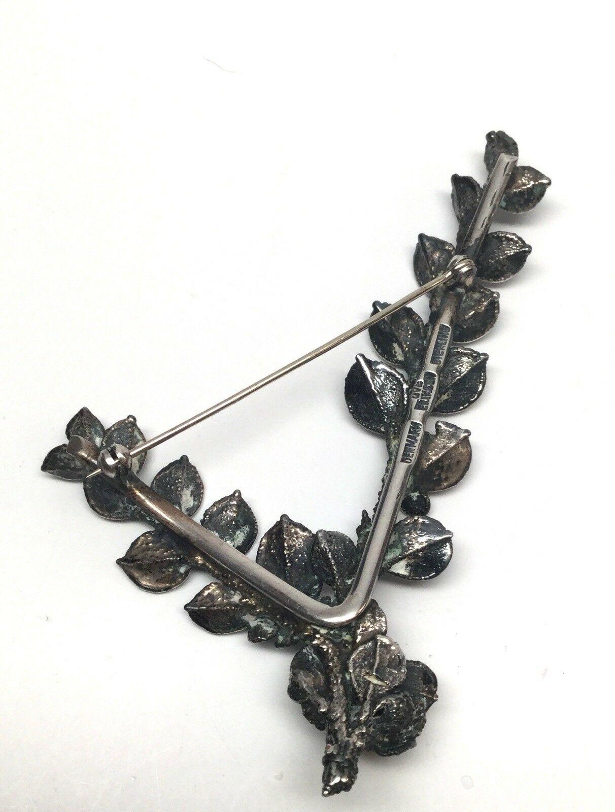 Women's Ove Eriksen Denmark Sterling Silver Branch Pin / Brooch For Sale