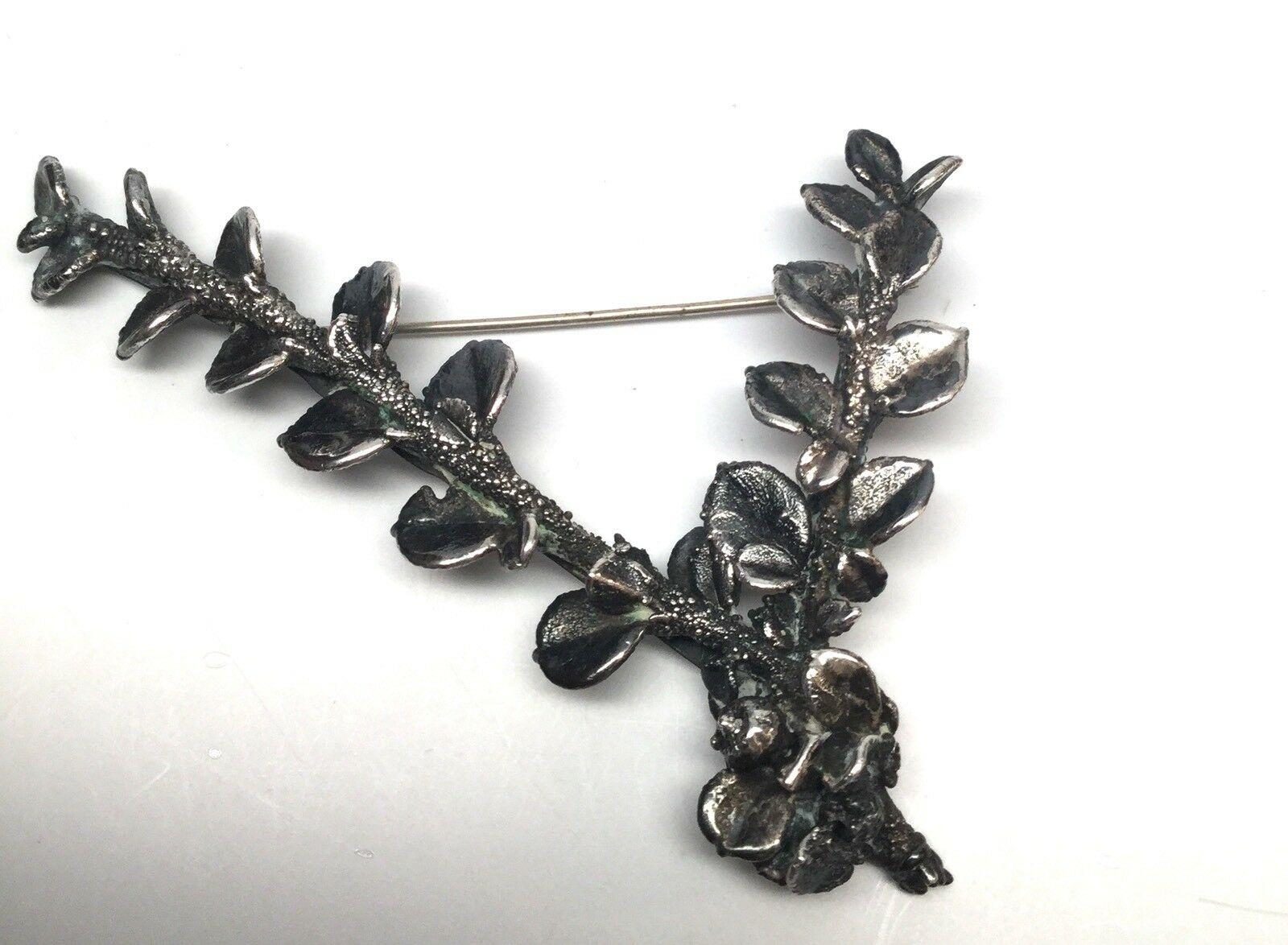 Ove Eriksen Denmark Sterling Silver Branch Pin / Brooch For Sale 5