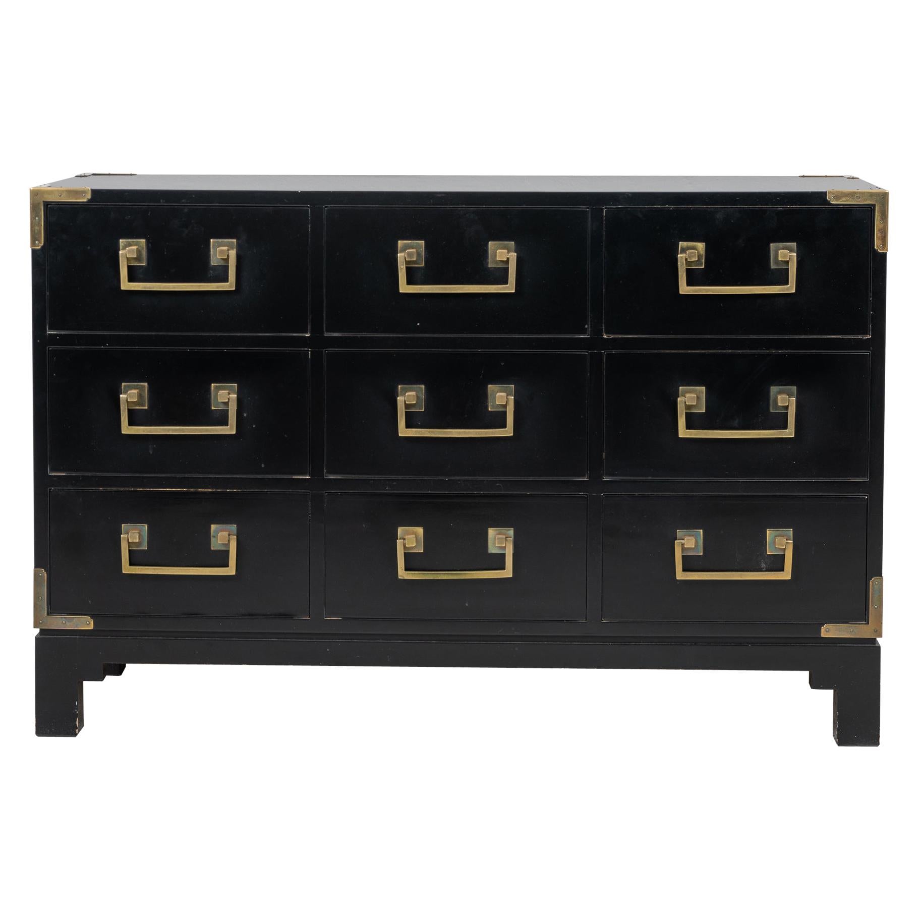 Ove Feuk Black Scandinavian Modern Chest of Drawers