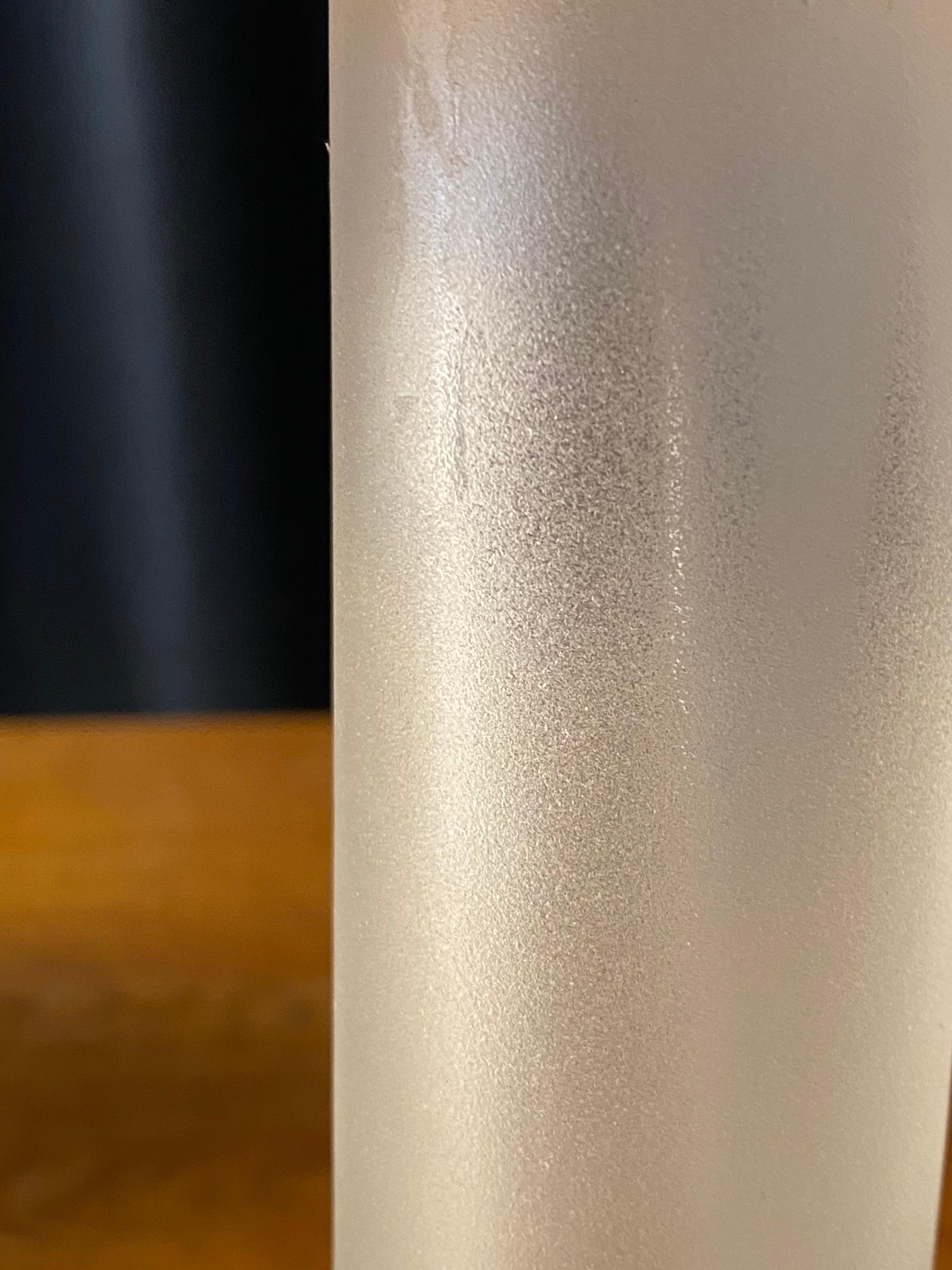 Ove Sandberg, Organic Table Lamps, Frosted Glass, Fabric, Kosta, Sweden, 1970s 1