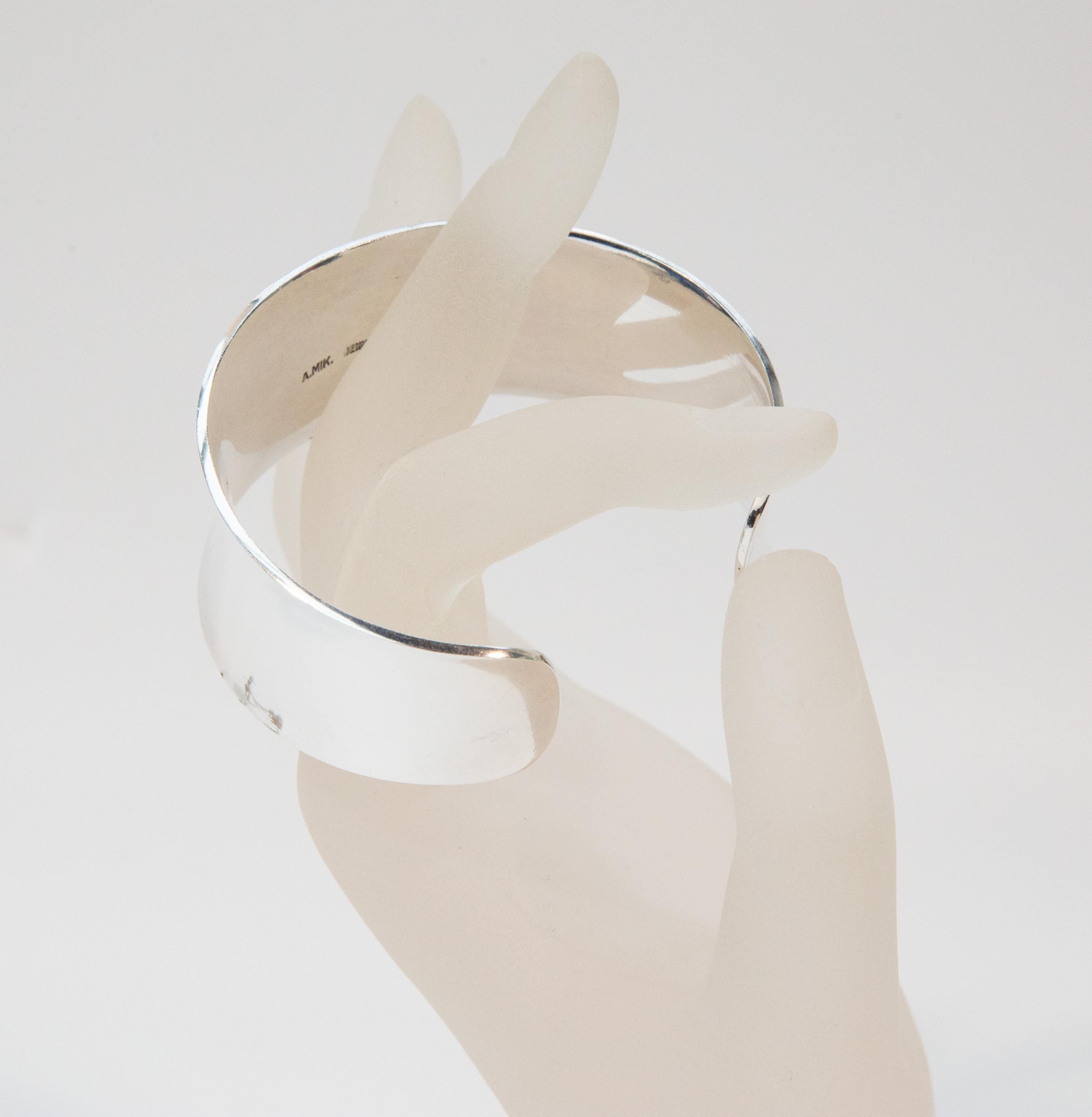 Ove Wendt für Andreas Mikkelsen Skandinavisches Design Manschettenarmband 925 Silber im Angebot 2