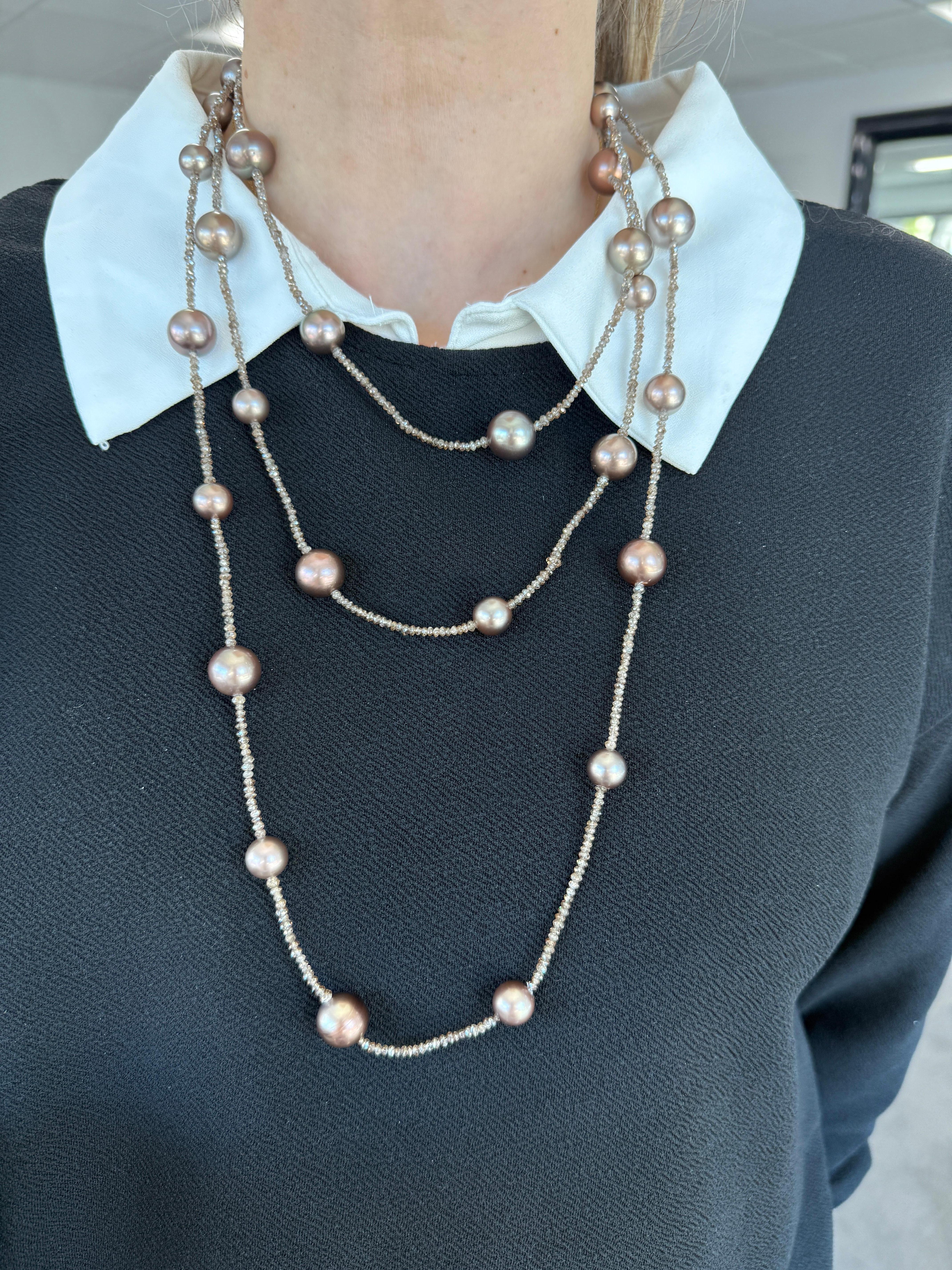 Collana di perle e diamanti da oltre 100 carati in vendita 1