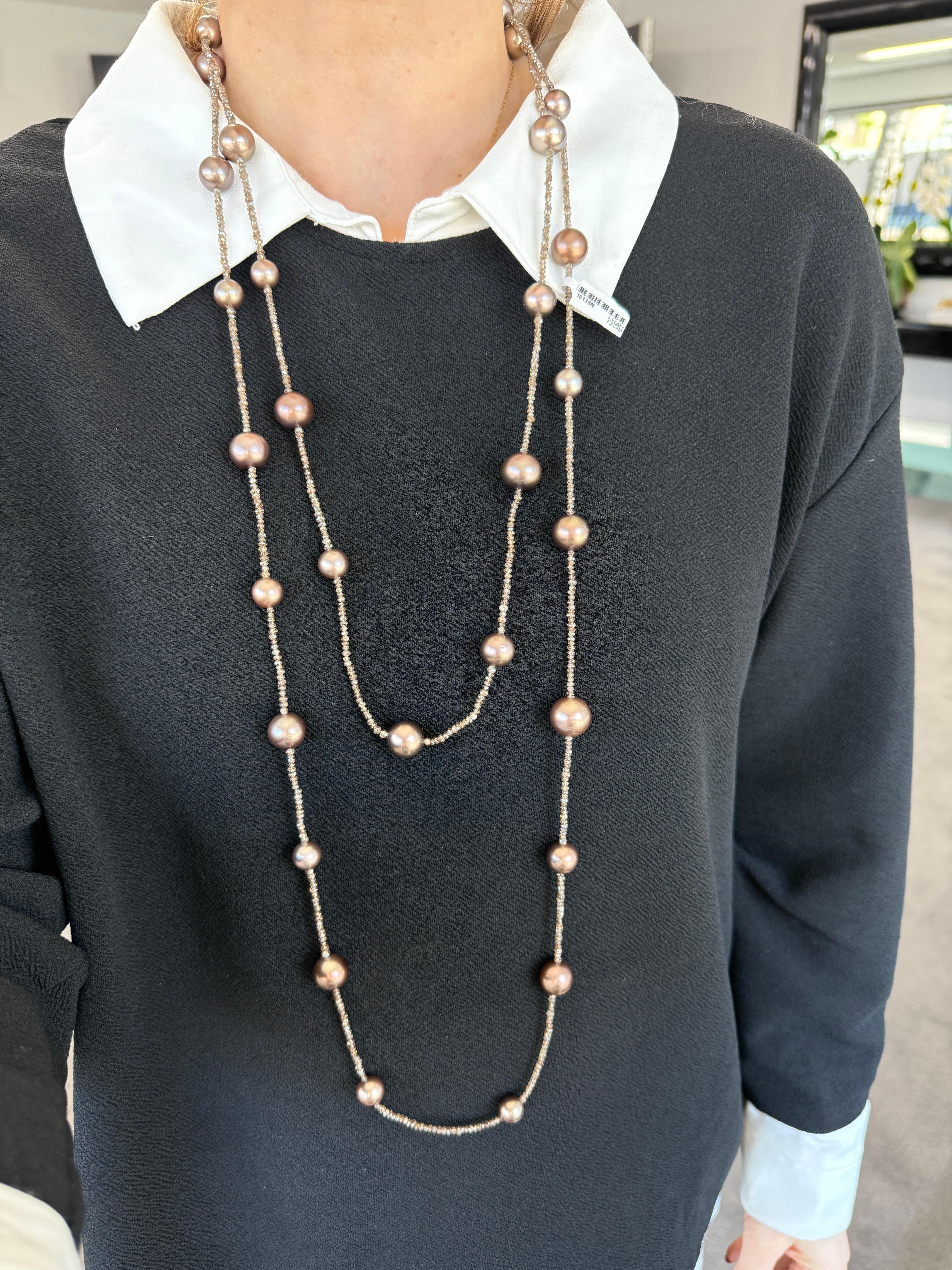 Collana di perle e diamanti da oltre 100 carati in vendita 2